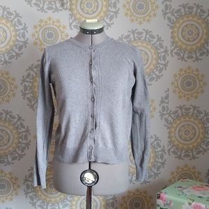 A New Day basic classic gray long sleeve button down cardigan extra small
